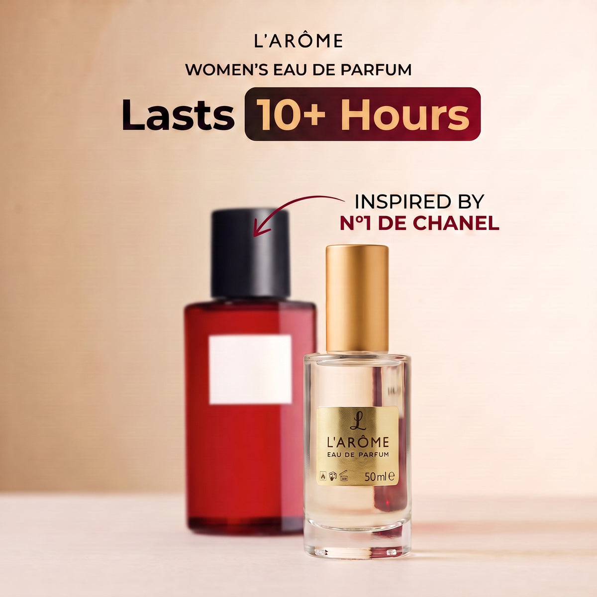 lx-template-v1 | 01 Lasts 10+ hours, inspired by N°1 De Chanel