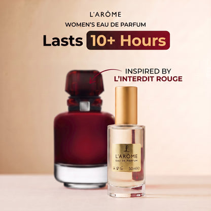 lx-template-v1 | 01 Lasts 10+ hours, inspired by L'Interdit Eau De Parfum Rouge