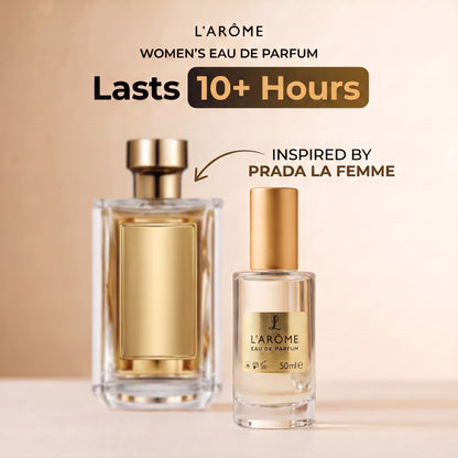 lx-template-v1 | 01 Lasts 10+ hours, inspired by Prada La Femme