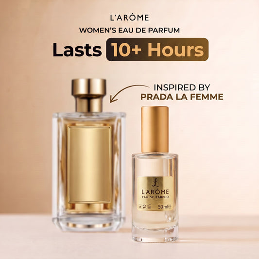 lx-template-v1 | 01 Lasts 10+ hours, inspired by Prada La Femme
