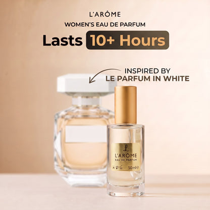 lx-template-v1 | 01 Lasts 10+ hours, inspired by Le Parfum In White