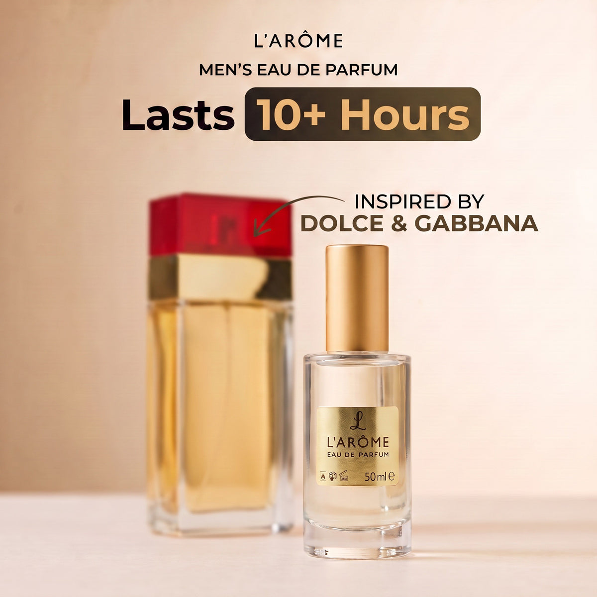 lx-template-v1 | 01 Lasts 10+ hours, inspired by Dolce & Gabbana