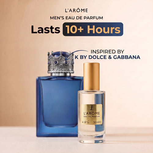 lx-template-v1 | 01 Lasts 10+ hours, inspired by K By Dolce & Gabbana