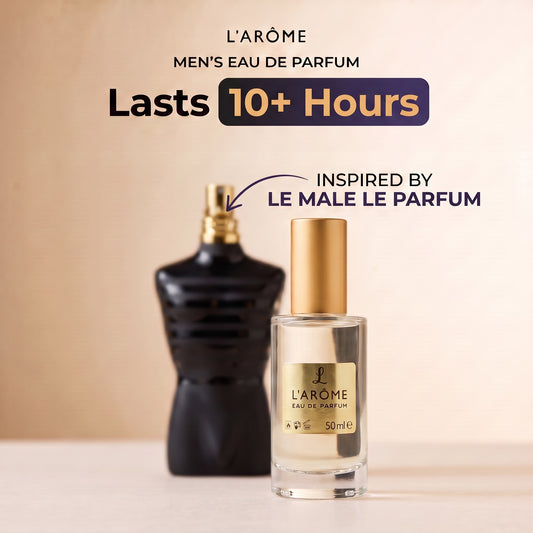 lx-template-v1 | 01 Lasts 10+ hours, inspired by Le Male Le Parfum