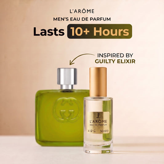 lx-template-v1 | 01 Lasts 10+ hours, inspired by Guilty Elixir De Parfum Pour Homme