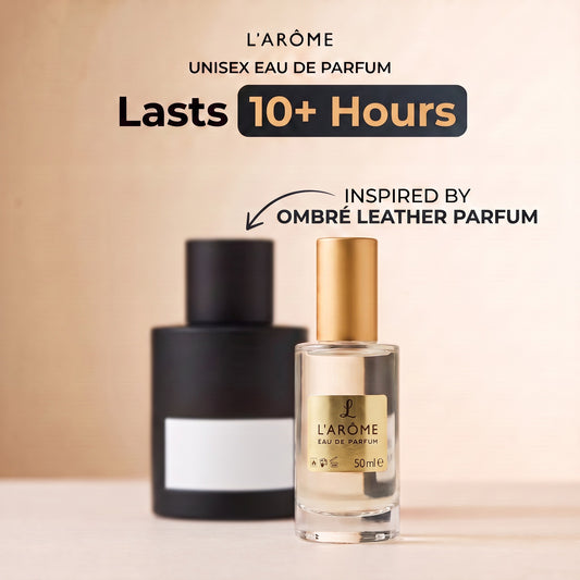 lx-template-v1 | 01 Lasts 10+ hours, inspired by Ombre Leather Parfum