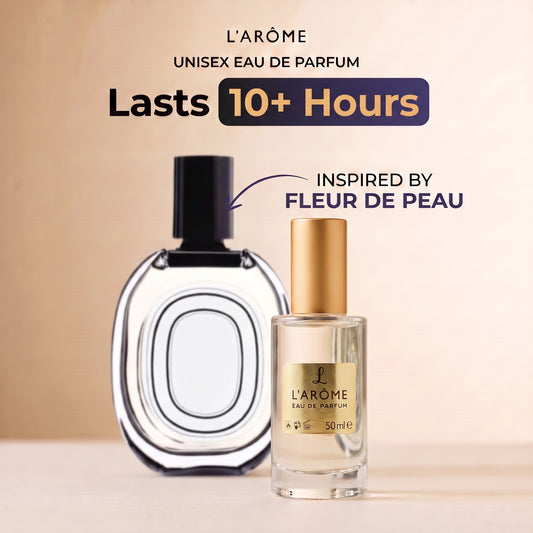 lx-template-v1 | 01 Lasts 10+ hours, inspired by Fleur De Peau Eau De Parfum