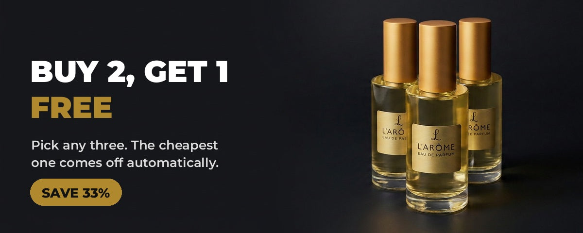 BUY 2 GET 1 FREE. Pick any three 100ml. The third one is free.